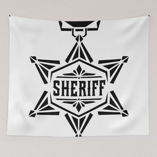 Item preview, Geometric Sheriff Badge designed and sold by matybrak.