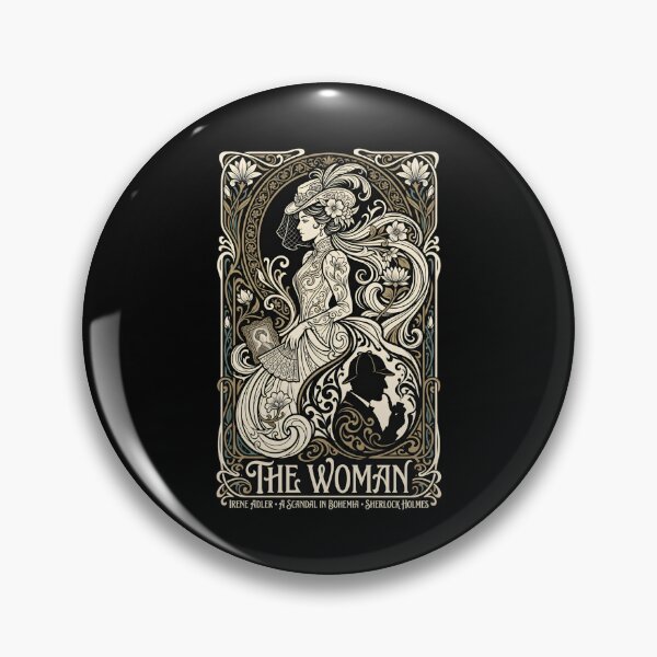 Item preview, The Woman Irene Adler A Scandal in Bohemia Sherlock Holmes Art Nouveau Design designed and sold by Fenay Designs.