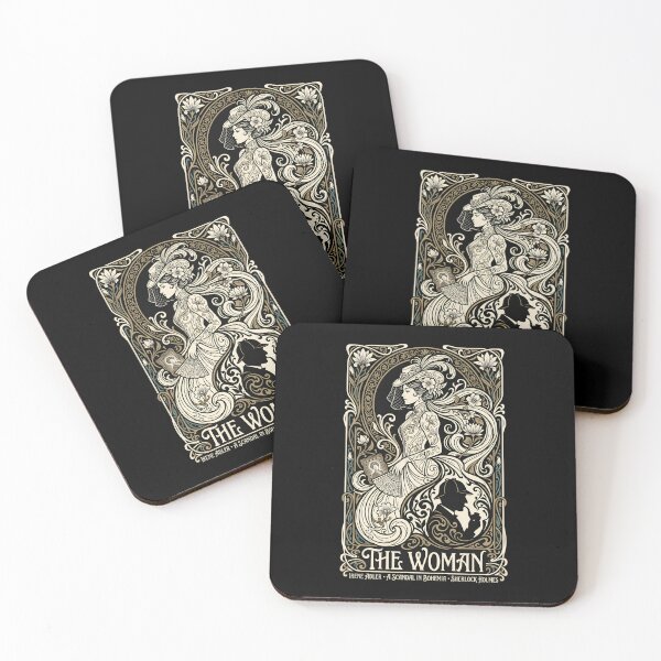 Item preview, The Woman Irene Adler A Scandal in Bohemia Sherlock Holmes Art Nouveau Design designed and sold by Fenay Designs.