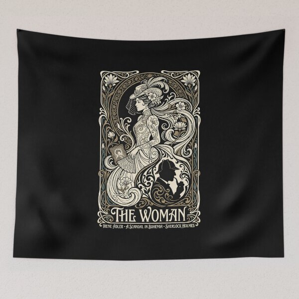 Item preview, The Woman Irene Adler A Scandal in Bohemia Sherlock Holmes Art Nouveau Design designed and sold by Fenay Designs.