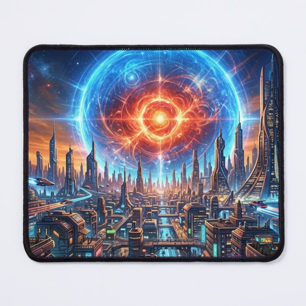 Item preview, A shimmering future metropolis awakens designed and sold by Sigtrix.