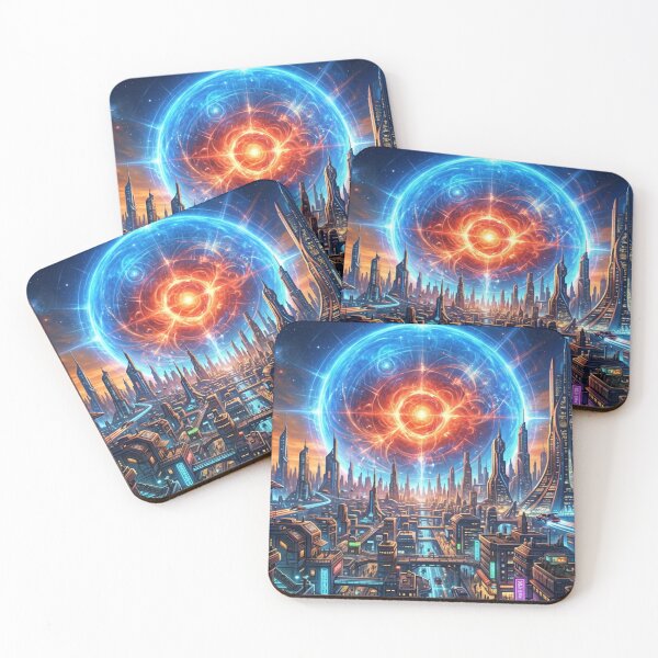 Item preview, A shimmering future metropolis awakens designed and sold by Sigtrix.