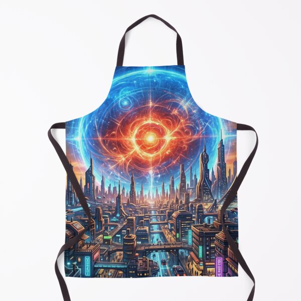 Item preview, A shimmering future metropolis awakens designed and sold by Sigtrix.