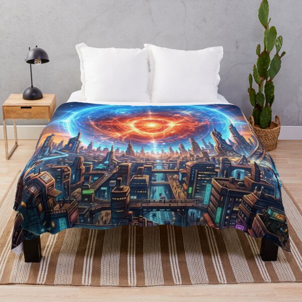 Item preview, A shimmering future metropolis awakens designed and sold by Sigtrix.