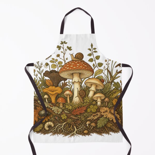 Item preview, Forest Mushroom Ecosystem Retro | Retro Forest Floor Life designed and sold by Galskap.