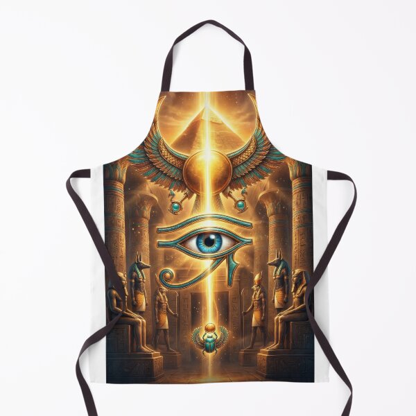 Item preview, Eye of Horus, archaeology art, gold foil, amulet, eye art, Horus designed and sold by GulfSignature.