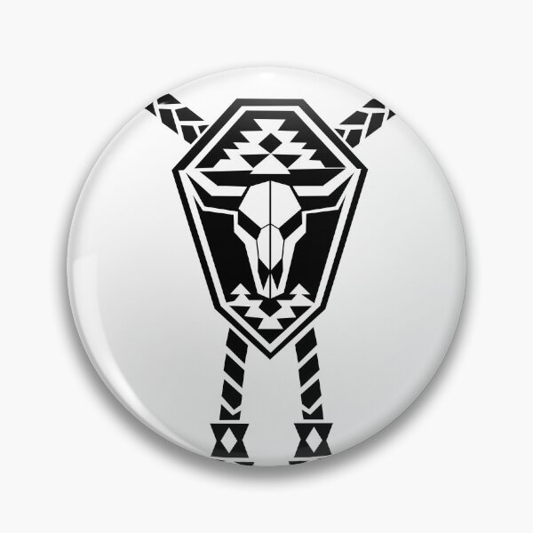 Item preview, Geometric Western Skull Emblem designed and sold by quibrak.