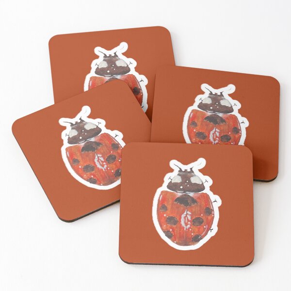 Item preview, Red Ladybug Beetle Explores designed and sold by Blackberries & Moss.