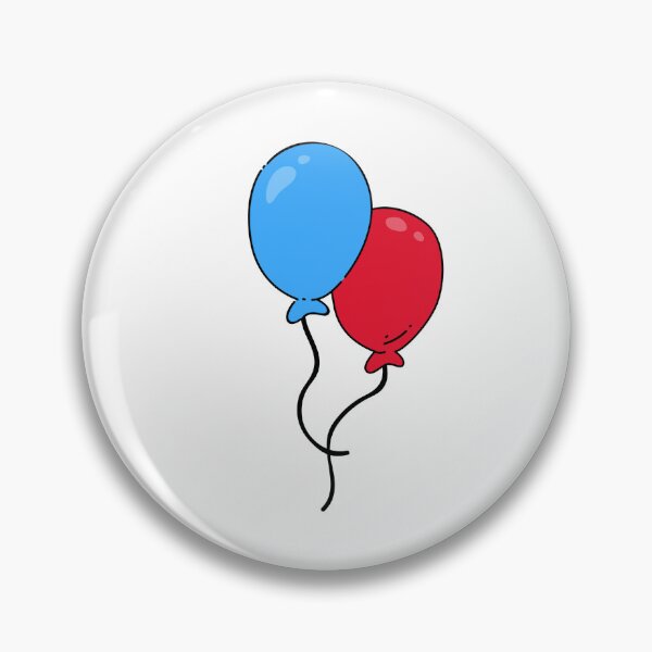 Item preview, Blue/Red Twin Balloon Tshirt designed and sold by Maria Tanner Designs.