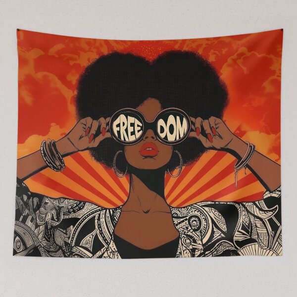 Item preview, Freedom Afro Woman designed and sold by RebenCantik.
