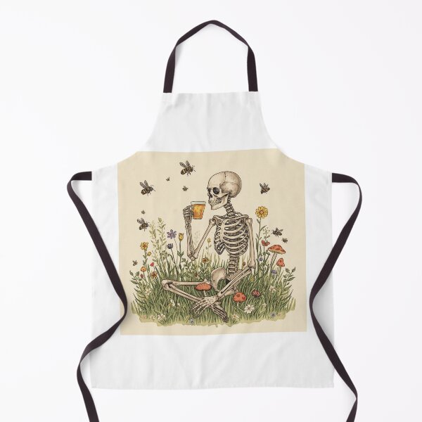 Item preview, Eternal Bloom - Skeleton Tea Party Illustration  designed and sold by Concrete Calm.