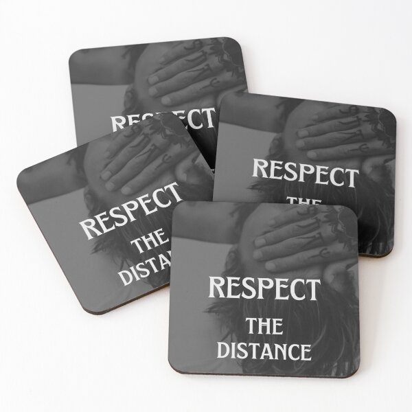 Item preview, Respect the Distance | Edgy Tattoo Back View Black & White Art designed and sold by Ve & Co.