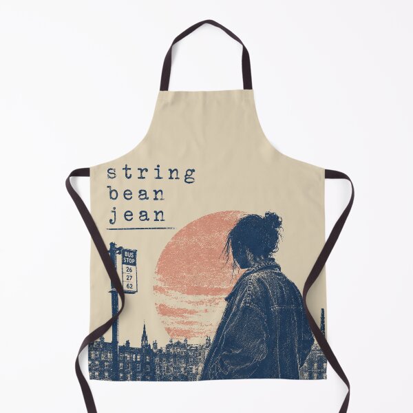Item preview, String Bean Jean – Lo-Fi Indie Pop Vintage Screenprint Shirt designed and sold by DiamondSkyShirt.
