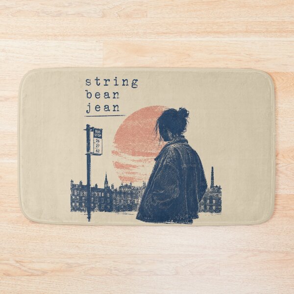 Item preview, String Bean Jean – Lo-Fi Indie Pop Vintage Screenprint Shirt designed and sold by DiamondSkyShirt.