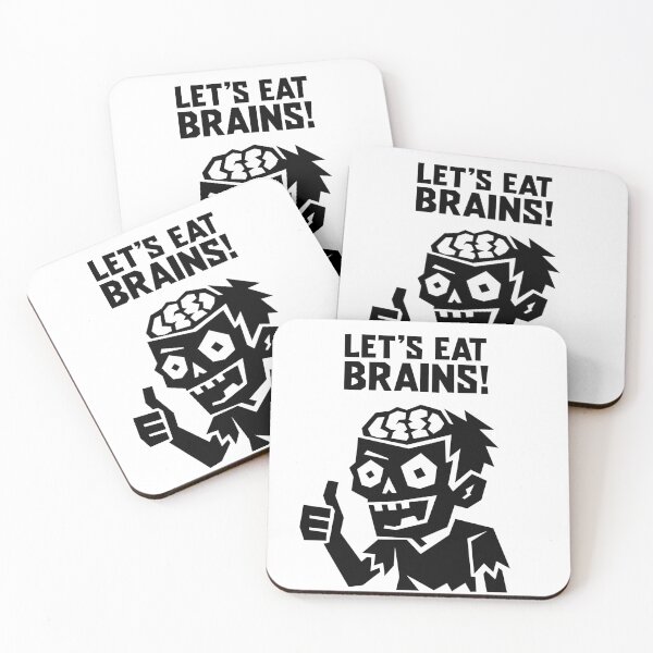 Item preview, Let’s Eat Brains Zombie designed and sold by matybrak.