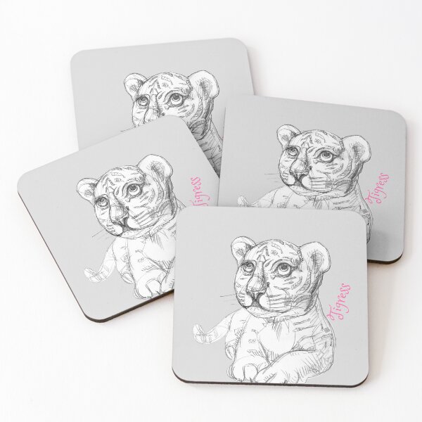 Item preview,  Young Tigress (Drawing by Alice CCI) designed and sold by VanyssaGraphics.
