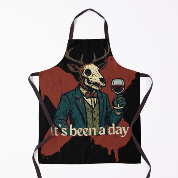 Item preview, It’s Been a Day – Elegant Deer with Wine Dark Humor Design designed and sold by tellia-kallisto.