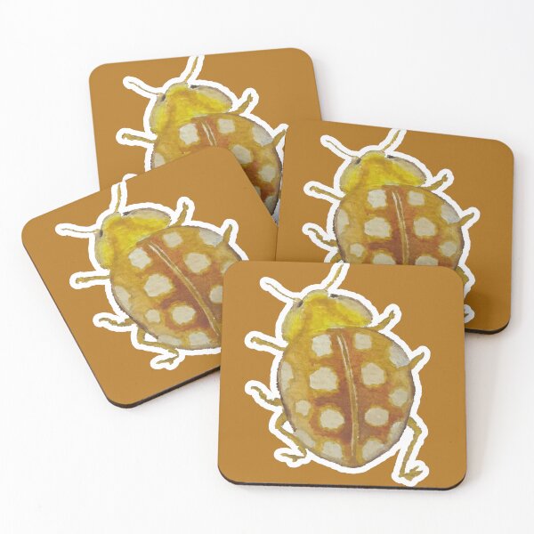 Item preview, Yellow Ladybug Beetle Explores designed and sold by Blackberries & Moss.