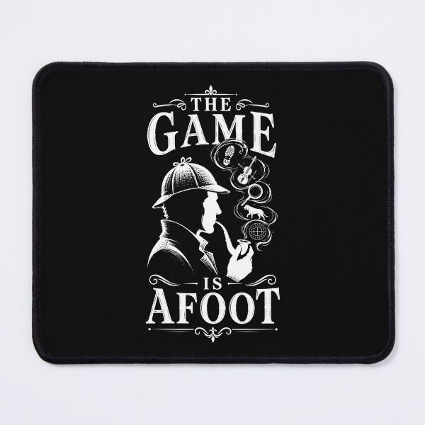 Item preview, The Game Is Afoot Sherlock Holmes Detective Silhouette Design designed and sold by Fenay Designs.
