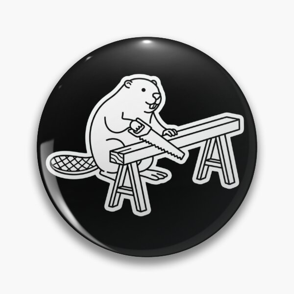 Item preview, The Beaver Carpenter designed and sold by LineArtUniverse.