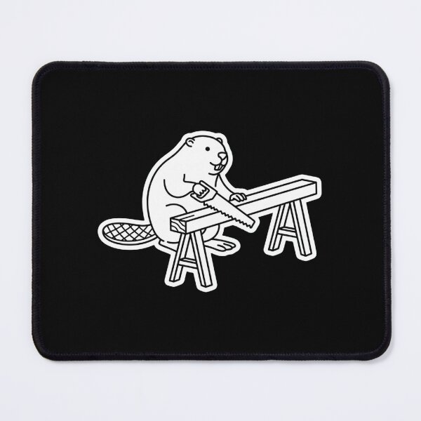 Item preview, The Beaver Carpenter designed and sold by LineArtUniverse.
