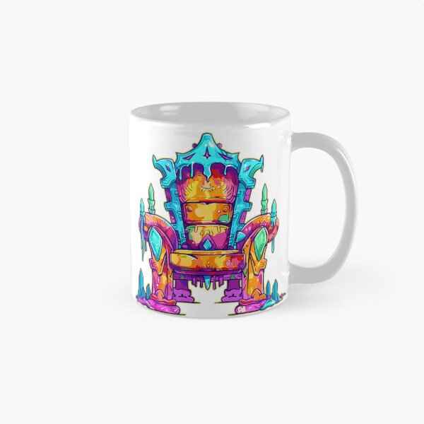 Item preview, Psychedelic Magic Throne Colorful Fantasy Neon Crystal Design designed and sold by DesignArtist.ia.