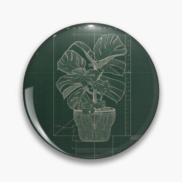 Item preview, Monstera Engineering Blueprint - Plant Parent Technical Drawing  designed and sold by Concrete Calm.