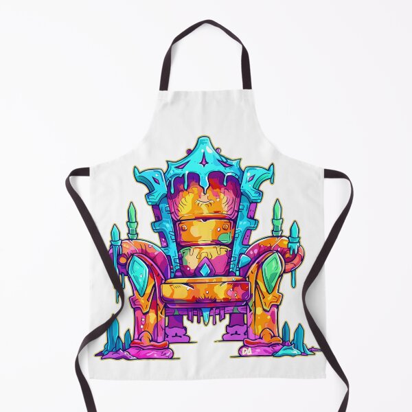 Item preview, Psychedelic Magic Throne Colorful Fantasy Neon Crystal Design designed and sold by DesignArtist.ia.