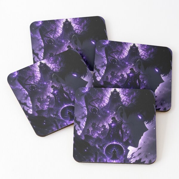 Item preview, Shadow Monarch Inspired Dark Fantasy Warrior – Purple Aura Anime Aesthetic designed and sold by Dyan4.