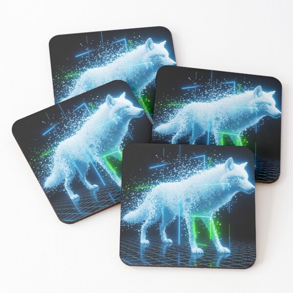 Item preview, Cyber wolf designed and sold by Wolfbyte.