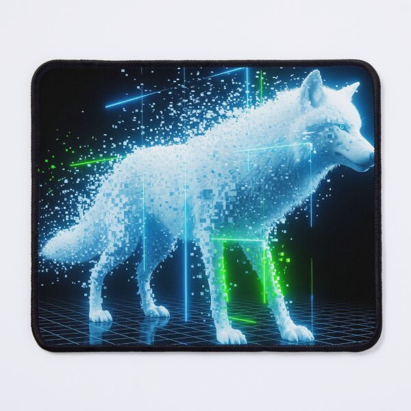 Item preview, Cyber wolf designed and sold by Wolfbyte.