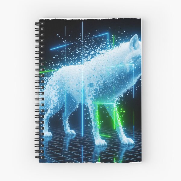 Item preview, Cyber wolf designed and sold by Wolfbyte.