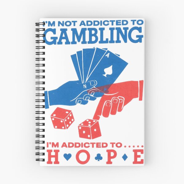 Item preview, Addicted to Hope - Funny Gambling & Poker Pun Vintage Poster designed and sold by Arcaucil.