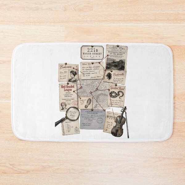 Item preview, 221B Baker Street Sherlock Holmes Case Board Mystery Design designed and sold by Fenay Designs.