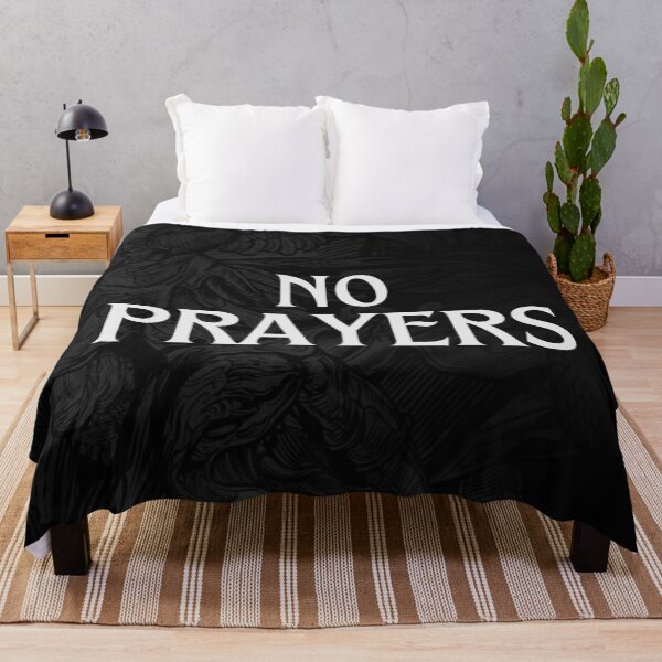 Item preview, No Prayers Edgy Streetwear Graphic Dark Typography Art designed and sold by Ve state official.