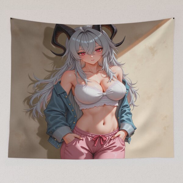 Item preview, Comfy Cozy Kasa | Pretty Demon Girl Portrait designed and sold by KasaHunterHarem.