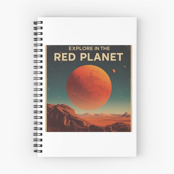 Item preview, Visit Mars - Vintage Future Space Travel Poster designed and sold by Concrete Calm.