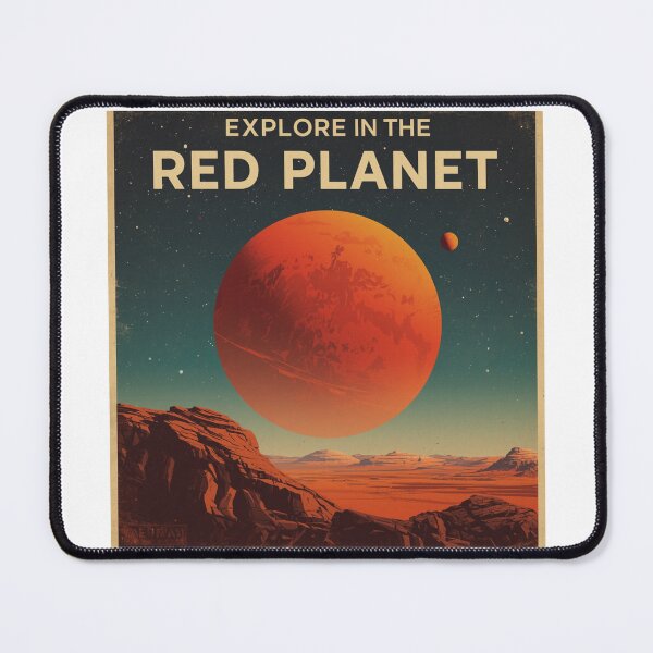 Item preview, Visit Mars - Vintage Future Space Travel Poster designed and sold by Concrete Calm.