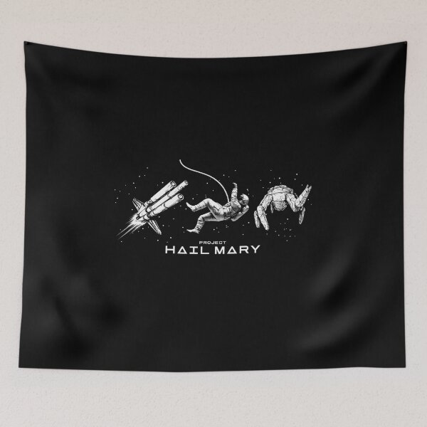 Item preview, Minimalist Space Line Art Project Hail Mary, Spaceship Astronaut Rocky Graphic designed and sold by TGonlinestore.
