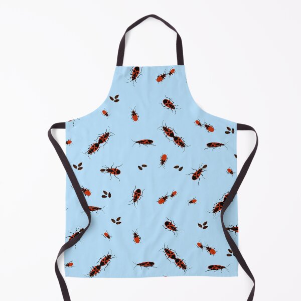 Item preview, Red Firebugs on blue designed and sold by SandynaDragon.