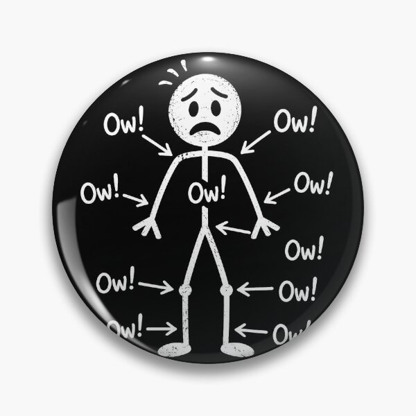 Item preview, Funny Meme Ow Ow Ow Everything Hurts Stick Figure designed and sold by will freed18.