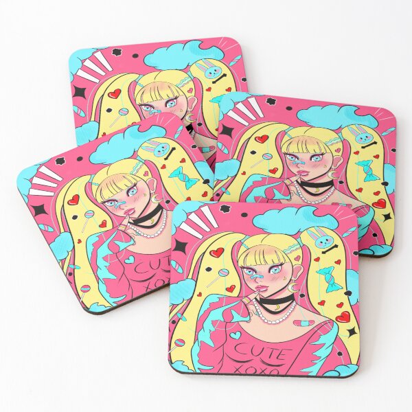 Item preview, A cute blonde girl with pigtails  designed and sold by Lyxeiart.