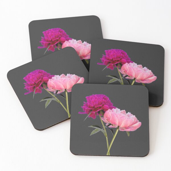 Item preview, Two pink peony flowers in spring designed and sold by KRFNatureGifts.