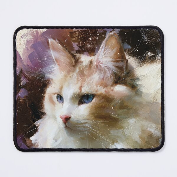 Item preview, Majestic Ragdoll Cat: Ethereal Watercolor Dream in Violet designed and sold by Paolo-Bandal.