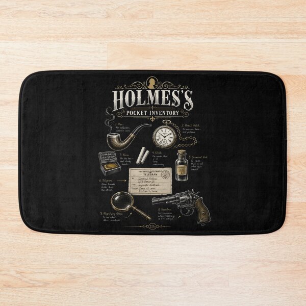 Item preview, Holmes’s Pocket Inventory 221B Sherlock Holmes Detective Tools Design designed and sold by Fenay Designs.