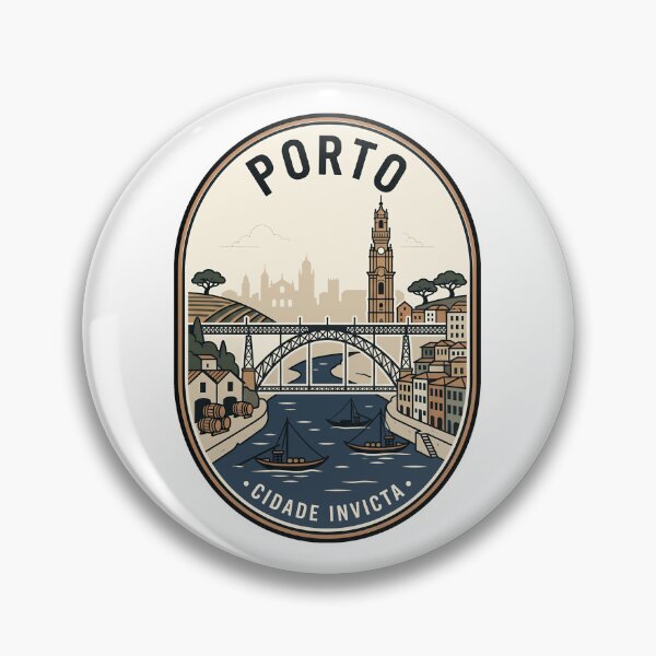 Item preview, Porto Portugal Cidade Invicta Vintage Travel Badge designed and sold by k3rstman1.