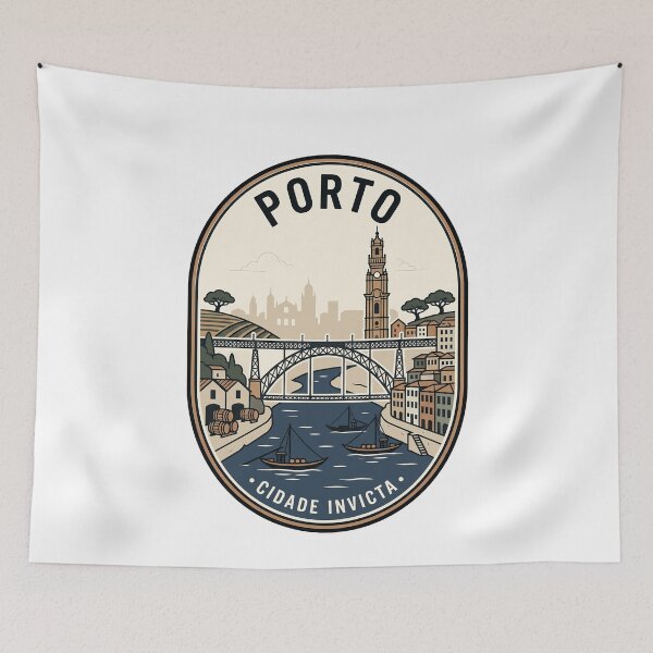 Item preview, Porto Portugal Cidade Invicta Vintage Travel Badge designed and sold by k3rstman1.