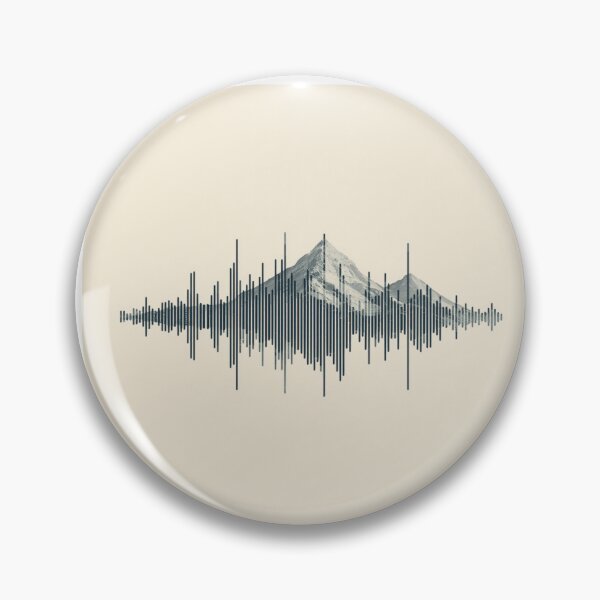 Item preview,  Audio Waveform Mountain - Nature’s Soundscape ​ designed and sold by Concrete Calm.