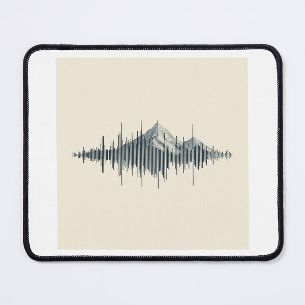 Item preview,  Audio Waveform Mountain - Nature’s Soundscape ​ designed and sold by Concrete Calm.