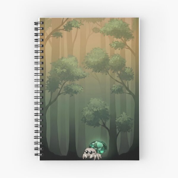 Item preview, Emerald Jumping Spider In the Forest designed and sold by Sapphire Spider Innovations.